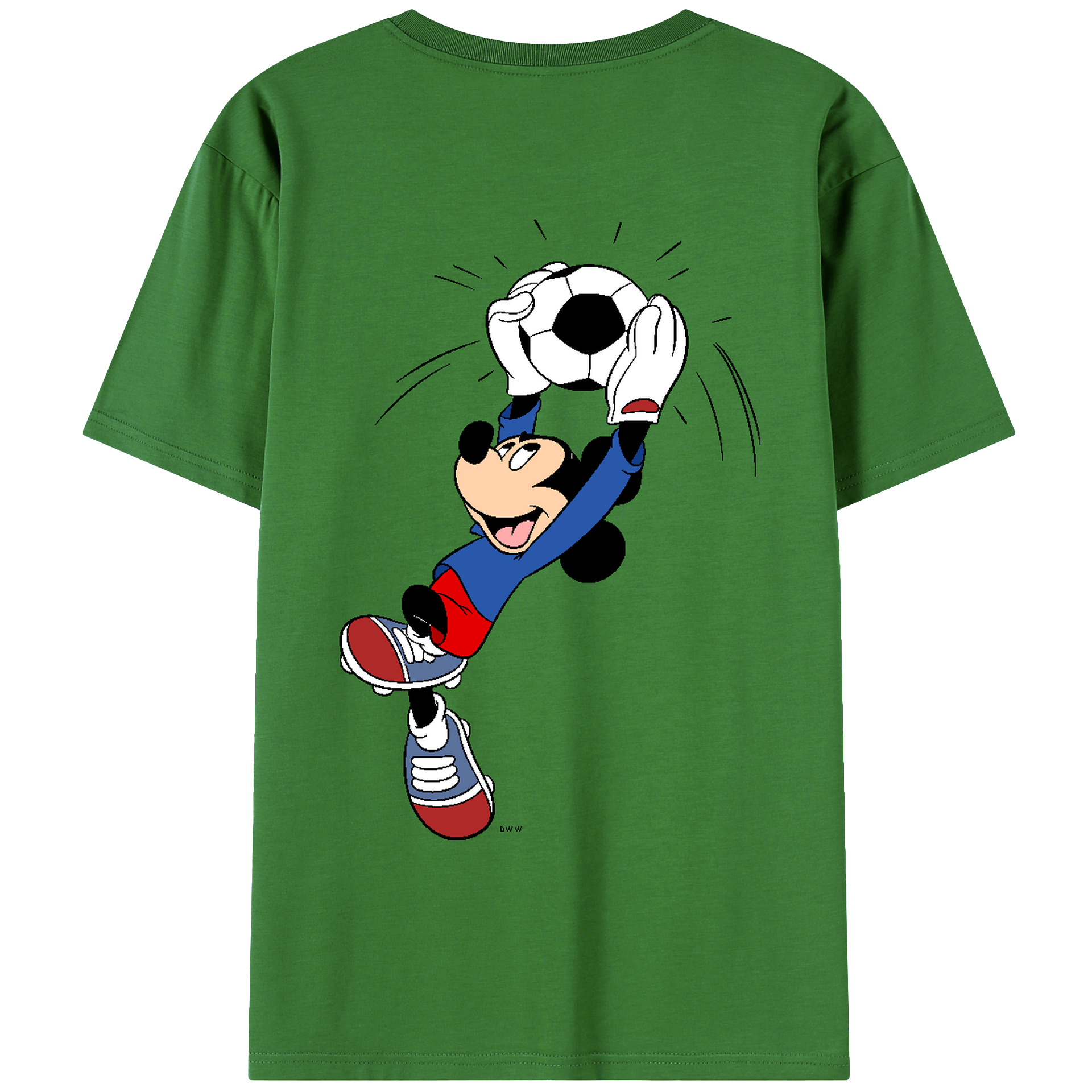 （画像用） ミッキーマウス Mickey Mouse レディース半袖Tシャツ(バックプリント)
